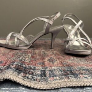 Nina Metallic Strappy Heels